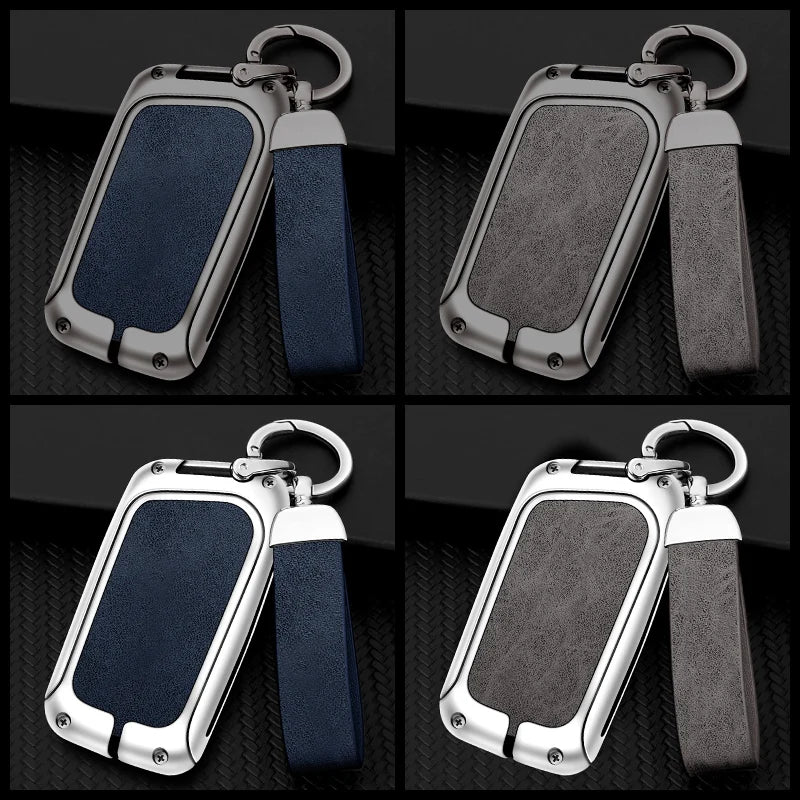 GPRGIT Car Custom Logo Metal Leather Car Key Cover for Lexus NX GS RX IS ES GX LX UX RC 200 250 350 LS 450H 300H Holder Accessories