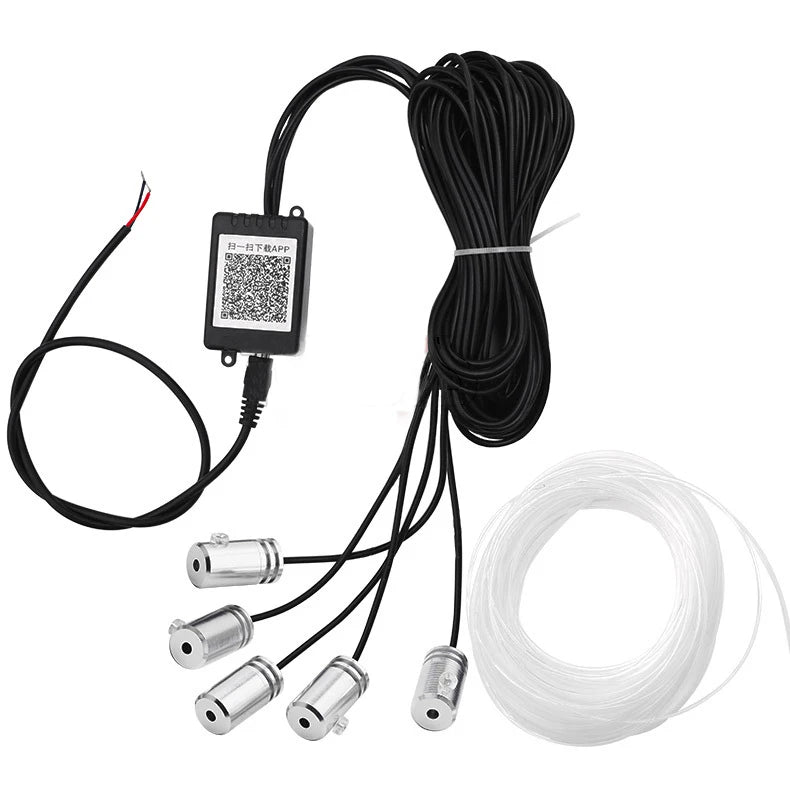 GPRGIT RGB LED Car Interior Decoration Ambient Light Strip 12V