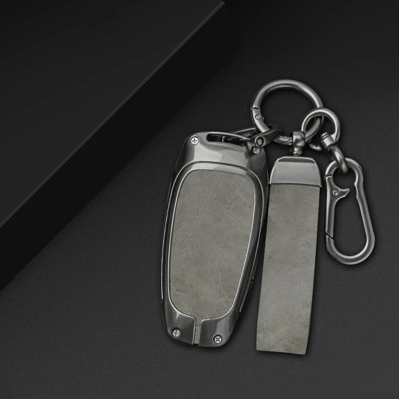 GPRGIT Zinc Alloy Car Key Cover Case for Hyundai Santa Fe Tucson 2022 NEXO NX4 Atos Prime Solaris 2021