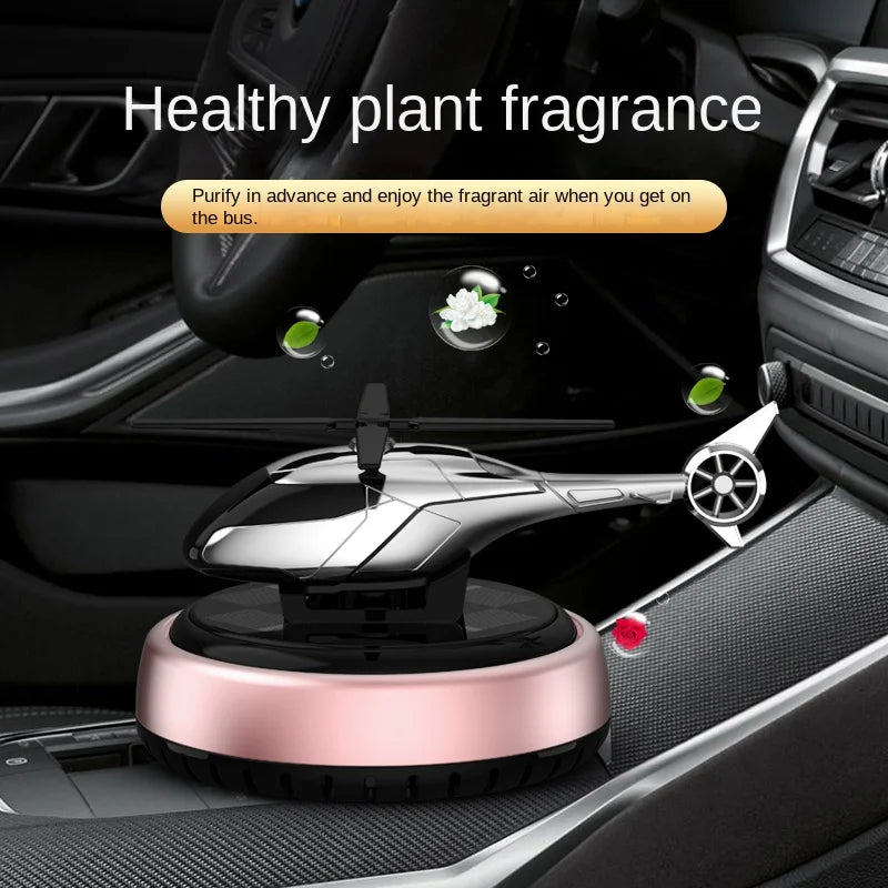 GPRGIT Solar Rotary Aircraft Car Air Freshener Aromatherapy Metal