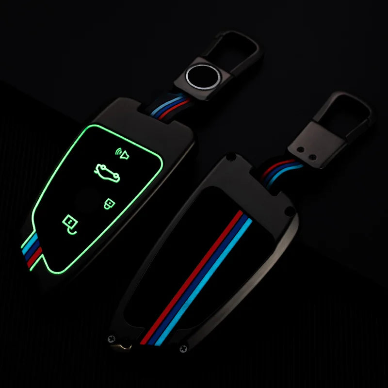 GPRGIT Zinc Alloy Car Remote Key Case Cover for BMW X1 X3 X5 X6 X7 G20 G30 G05 F15 F16 1 3 5 7 Series F01 F02 G11 F48 F39 Car Keyring