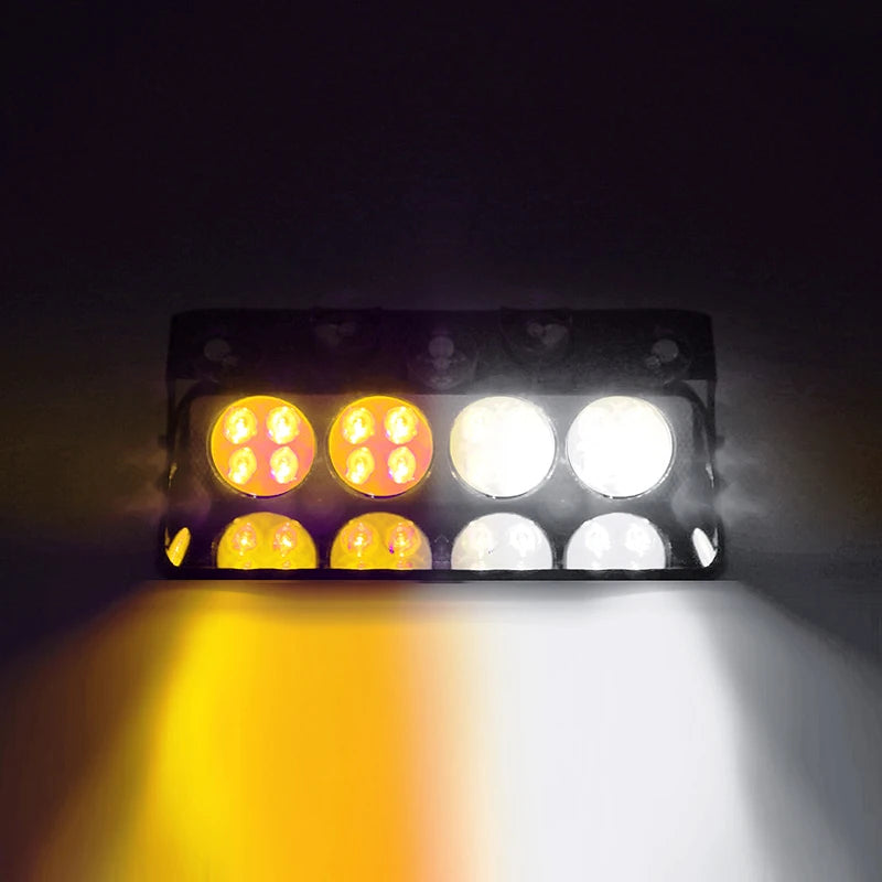16W Vehicle LED Warning Light Dash Deck Signal Lamps Flash Dash Emergency Flashing Windshield Strobe Light 12V