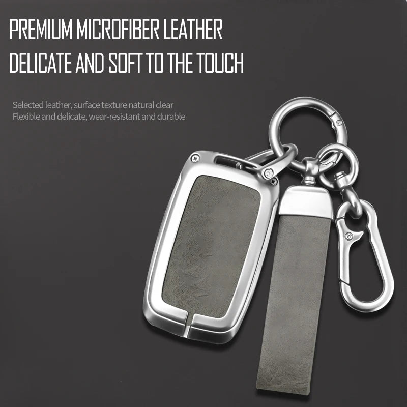 GPRGIT Car Remote Key Fob Case for Land Rover Range Rover Sport Evoque Freelander Velar Discovery 4 Keychain