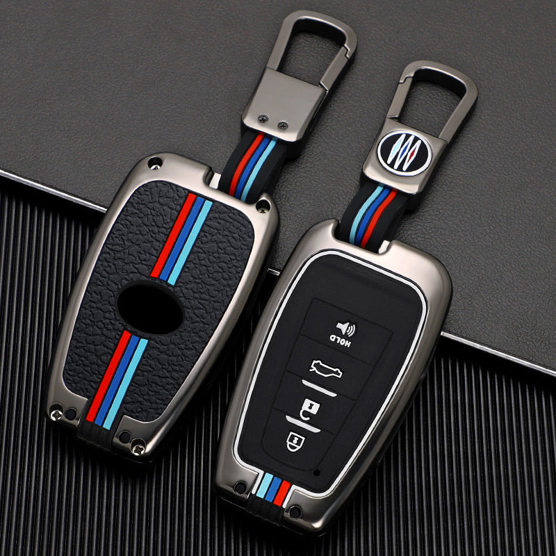 GPRGIT Remote Zinc Alloy Car Key Case Cover for Toyota Prius Camry Corolla CHR RAV4 Land Cruiser Prado Protector Shell Fob 2 3 4 Button