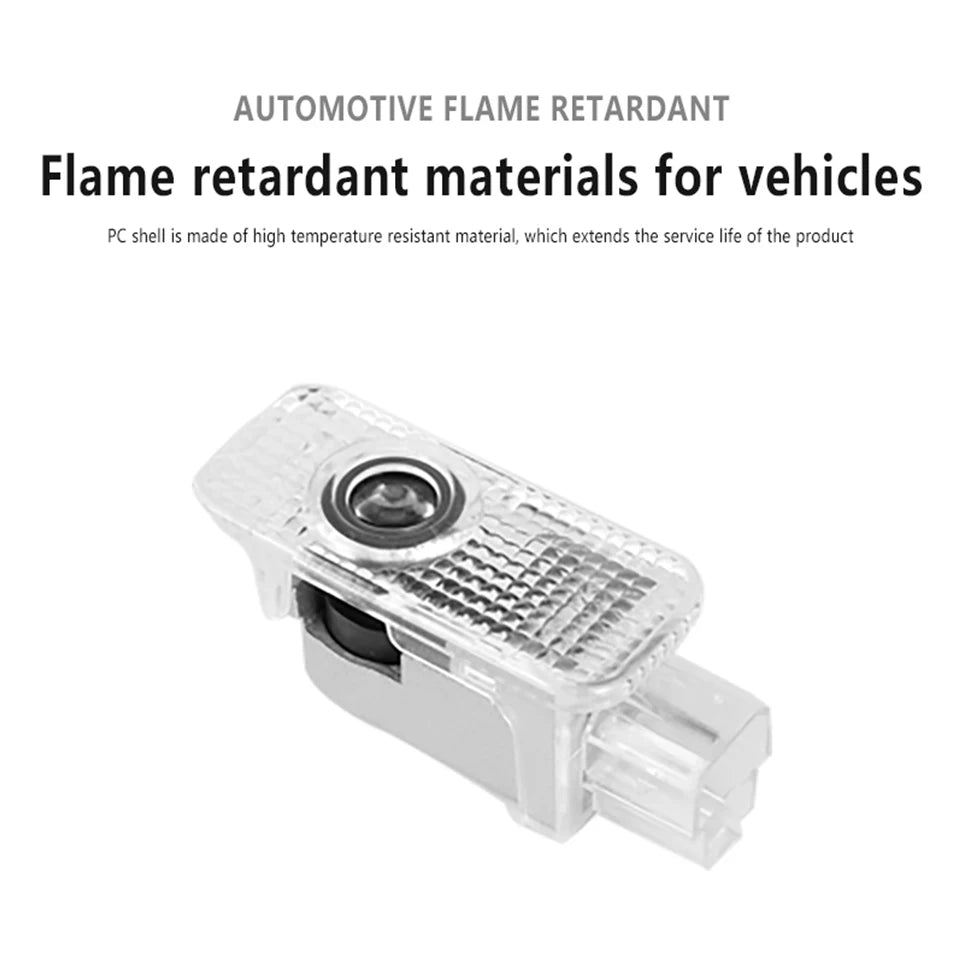 GPRGIT Car LED Door Logo Light for Audi A3 A4 A5 B6 B7 B8 A6 C5 C6 Q3 Q5 Q7 A1 A7 R8 TT TTS 12V