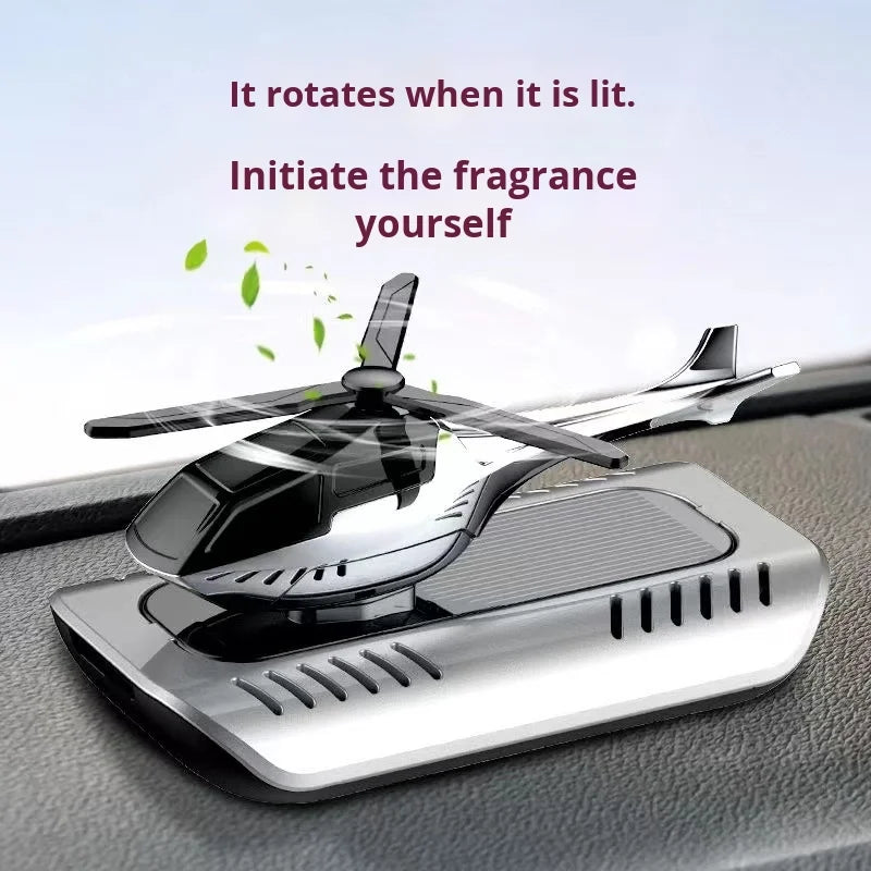 GPRGIT Solar Airplane Car Aromatherapy Dashboard Ornament Plastic Solar-Powered 5ml