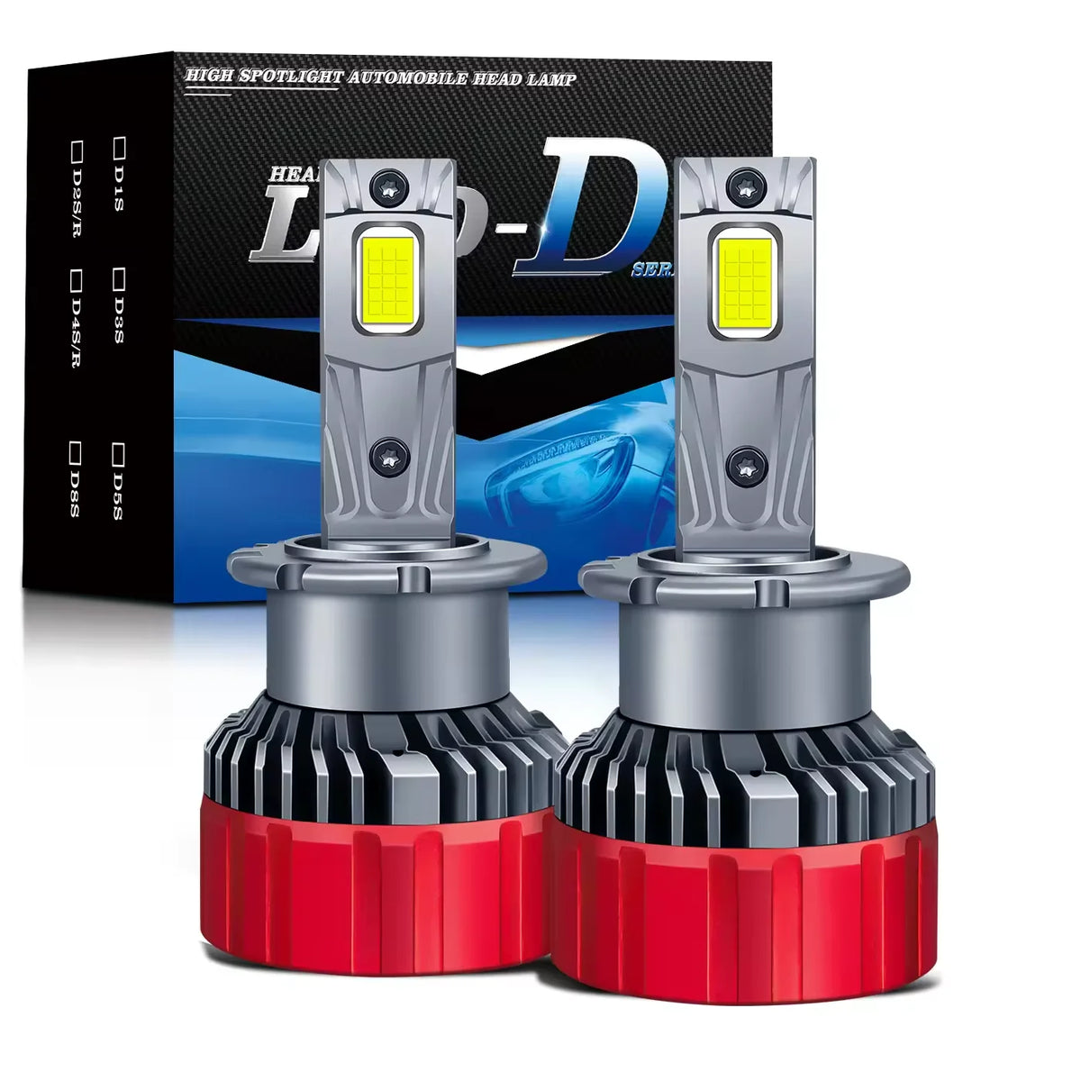 GPRGIT D Series 100W Canbus Error Free Headlamp D1S D2S D3S D4S D5S D8S M15 LED Light Bulb D2R D4R
