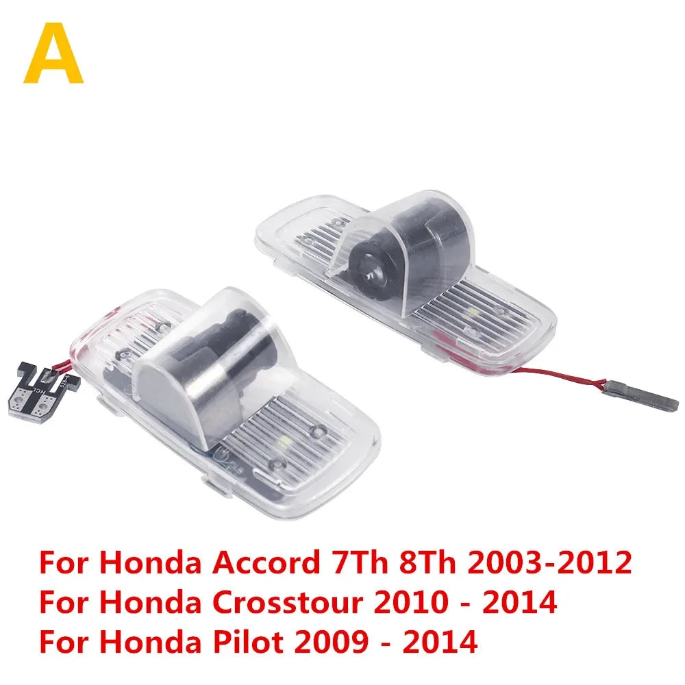 GPRGIT LED Car Door Ghost Welcome Lights Bulb for Honda CR-Z CRZ Accord 7th 8th 9th 10th Gen Elysion Crosstour Pilot Odyssey