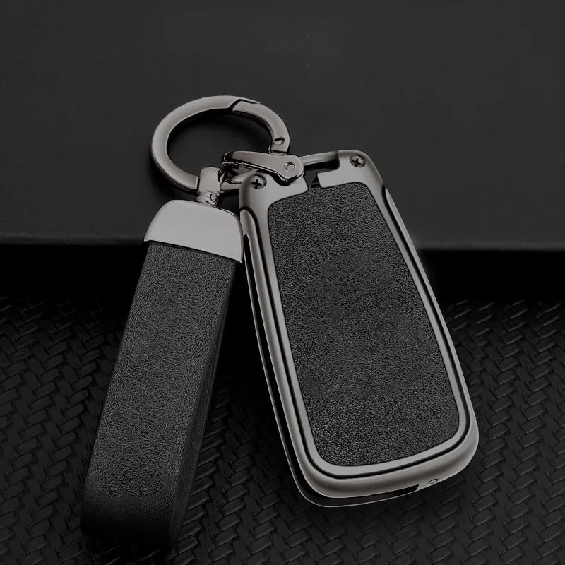 GPRGIT Zinc Alloy Leather Car Logo Key Case Shell for Buick Lacrosse Chevrolet Camaro Cruze Equinox Impala GMC Terrain
