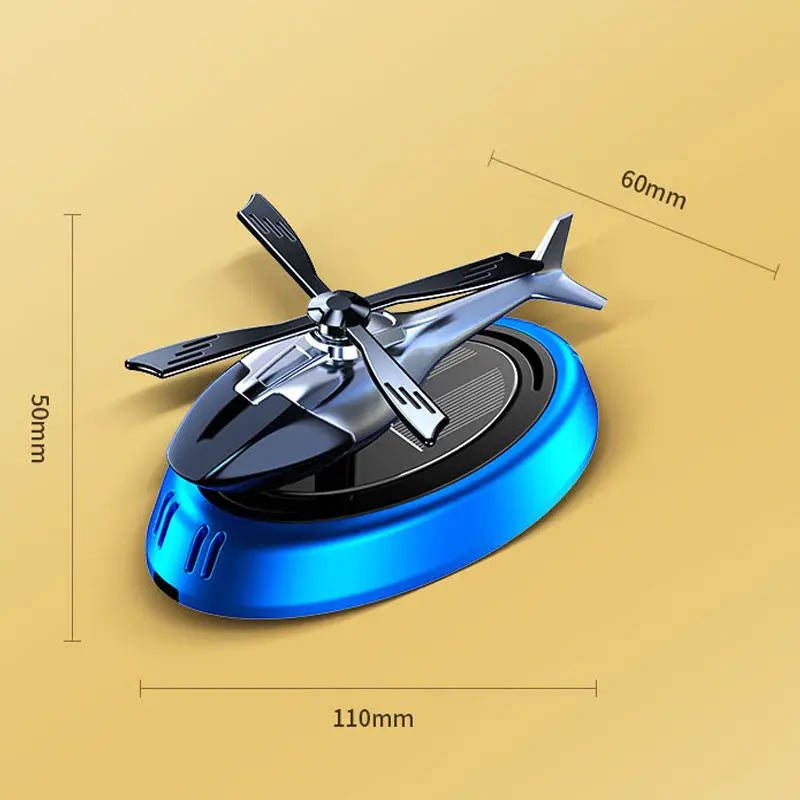 GPRGIT Solar Helicopter Car Air Freshener Aromatherapy Solar-Powered 5ml