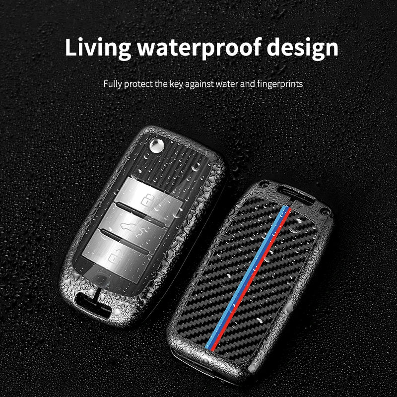 GPRGIT Car Logo Carbon Key Case for MG ZS MG6 EV EZS HS EHS 2019 2020 2021 for Roewe RX5 I5 I6 RX3 RX8 ERX5 MAX RX3 Accessories