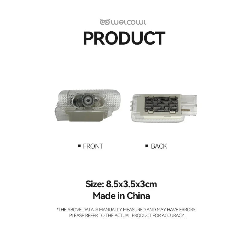 GPRGIT 2pcs Car Door Light for Lexus ES IS LX RX GS GX LC RC UX LS Laser Decor Lamp Glass Projection HD LED