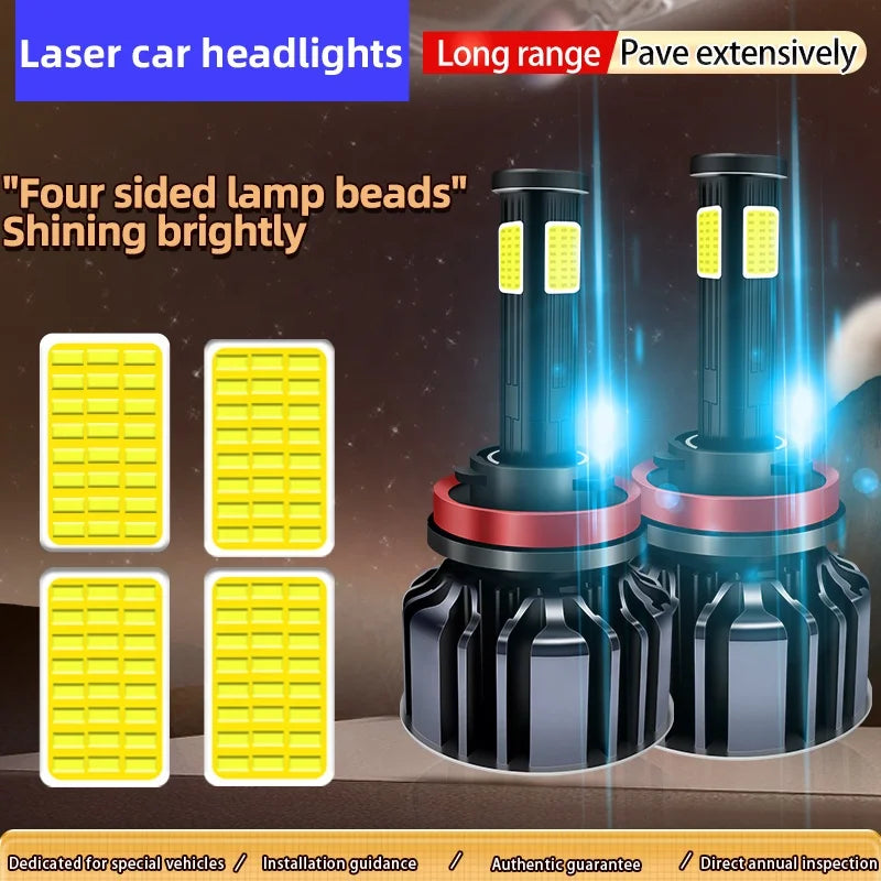 1 Pair Car Headlights H1 H3 H7 H4 9005 9006 HB3 HB4 H8 H11 9012 880 881 LED Lights for Auto Headlamps of Fog Bulbs