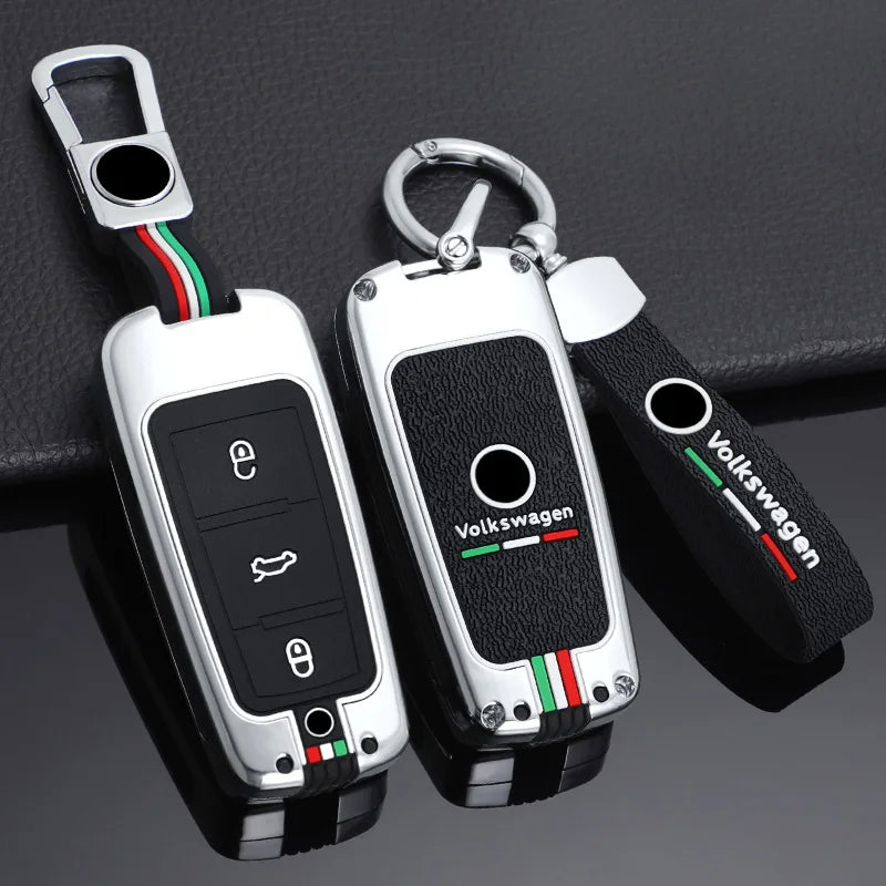 GPRGIT New Zinc Alloy Remote Car Key Case Full Cover for Volkswagen VW Passat CC B6 B7 B7L 3C R36 Maogotan B5 Replacement Accessories
