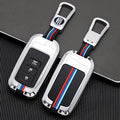 GPRGIT Zinc Alloy Remote Key Holder Protector Fob for Toyota Camry Corolla Avalon Rav4 Land Cruiser CHR Auris Car Accessories