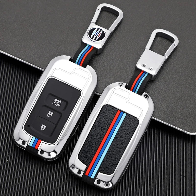 GPRGIT Zinc Alloy Remote Key Holder Protector Fob for Toyota Camry Corolla Avalon Rav4 Land Cruiser CHR Auris Car Accessories