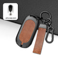 GPRGIT Leather Car Key Cover Case for Mercedes-Benz A/C/E/R/M Class CLA GLA W204 W210 W124 W203 W205