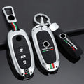 GPRGIT Zinc Alloy 3 Buttons Remote Key Shell Case Cover Smart Keychain for Volkswagen touareg 2001 2012 2013 2015 2016 Accessories
