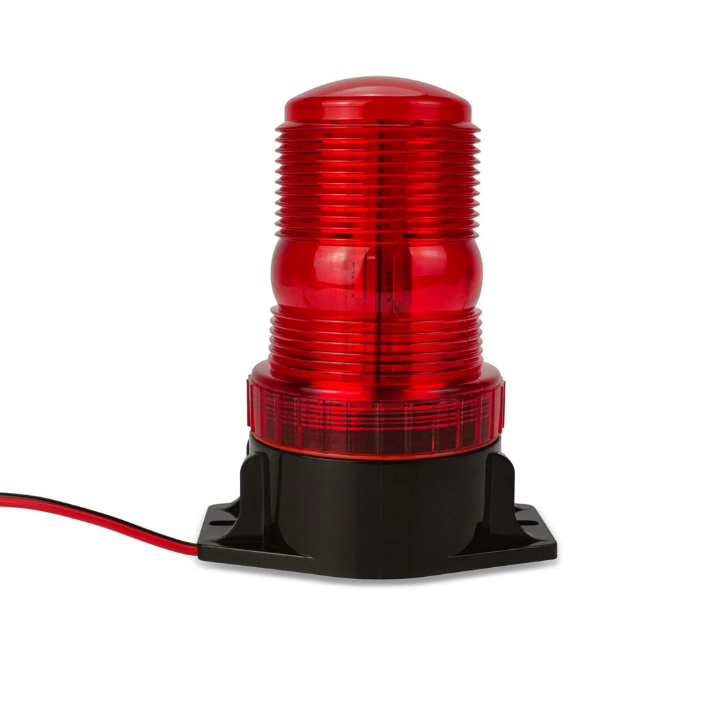 High Quality 12-110V LED Yellow Flash Beacon Warning Strobe Light Auto Exterior Lighting for Heavy Duty Tractor Forklift Warning