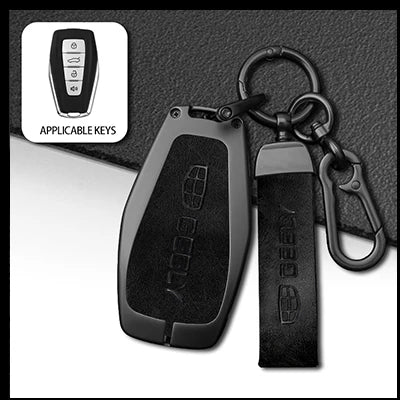 GPRGIT Car Key Case Cover for Geely Coolray Atlas Boyue NL3 Emgrand SUV GT GC9 Borui Azkarra Haoyue L Monjaro L Tugella Xingyue Haoyue