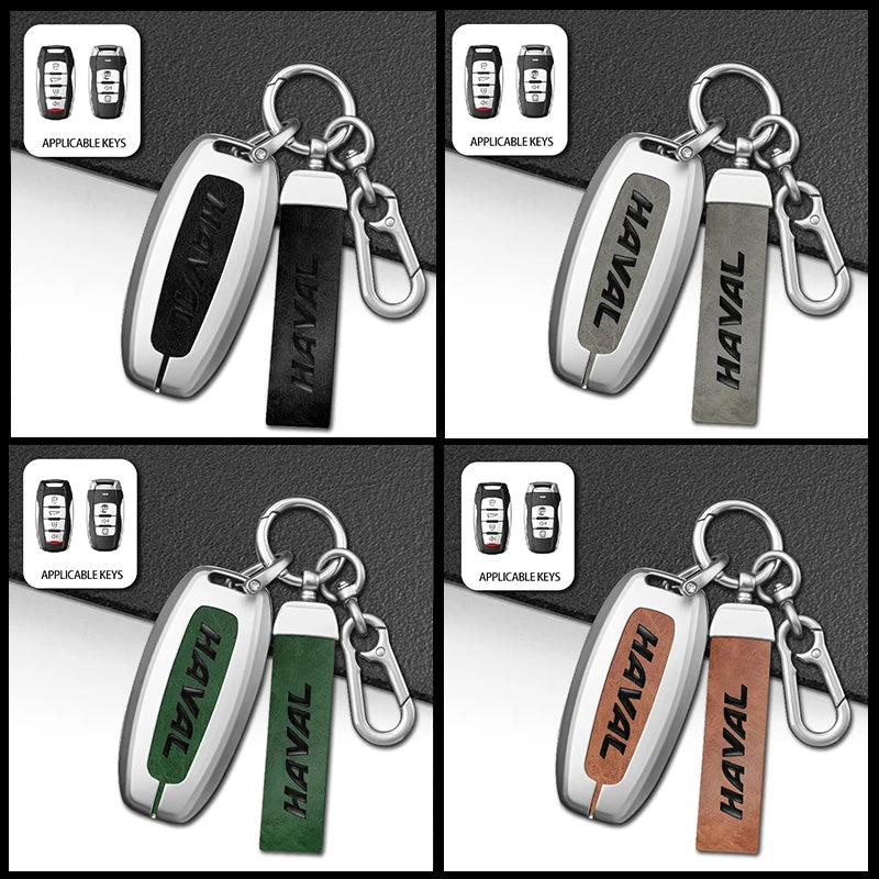 GPRGIT Car Remote Key Case Cover for GMW Great Wall Haval/Hover Jolion Dargo H6 H7 H4 H9 F5 F7 H2S Leather Holder