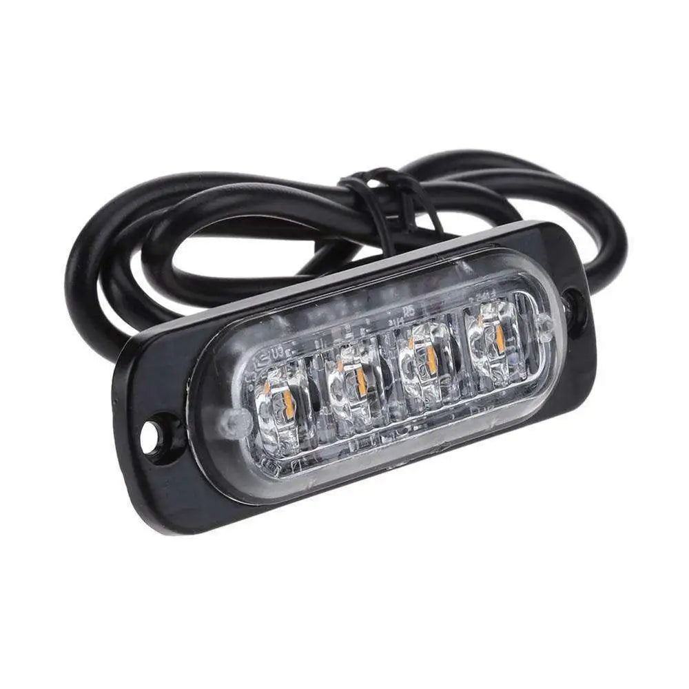 GPRGIT Emergency Vehicles Car 12v LED Flash Light Amber Truck Strobe LED Flashing Warning Light