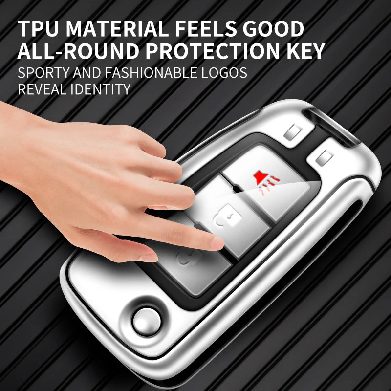 GPRGIT New Zinc Alloy Leather Car Key Case Cover for Nissan X-Trail Qashqai J11 Juke Murano Micra Tiida Maxima Altima Kicks Accessories