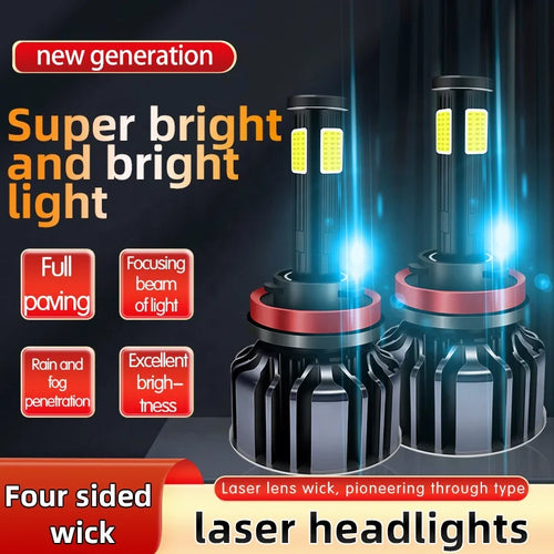 1 Pair Car Headlights H1 H3 H7 H4 9005 9006 HB3 HB4 H8 H11 9012 880 881 LED Lights for Auto Headlamps of Fog Bulbs