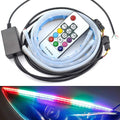 GPRGIT Universal Silicon Super Slim Free Bending RGB Car LED DRL Turn Signals 30 45 60cm Multi Color Car LED Strip Light