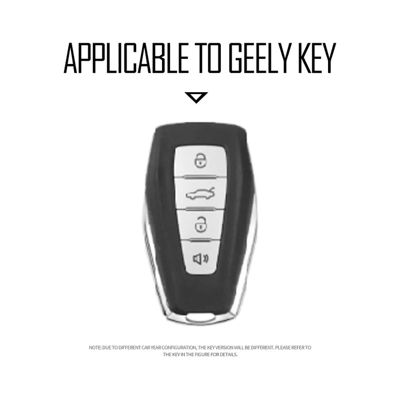 GPRGIT Car Key Case Cover for Geely Coolray Atlas Boyue NL3 Emgrand SUV GT GC9 Borui Azkarra Haoyue L Monjaro L Tugella Xingyue Haoyue