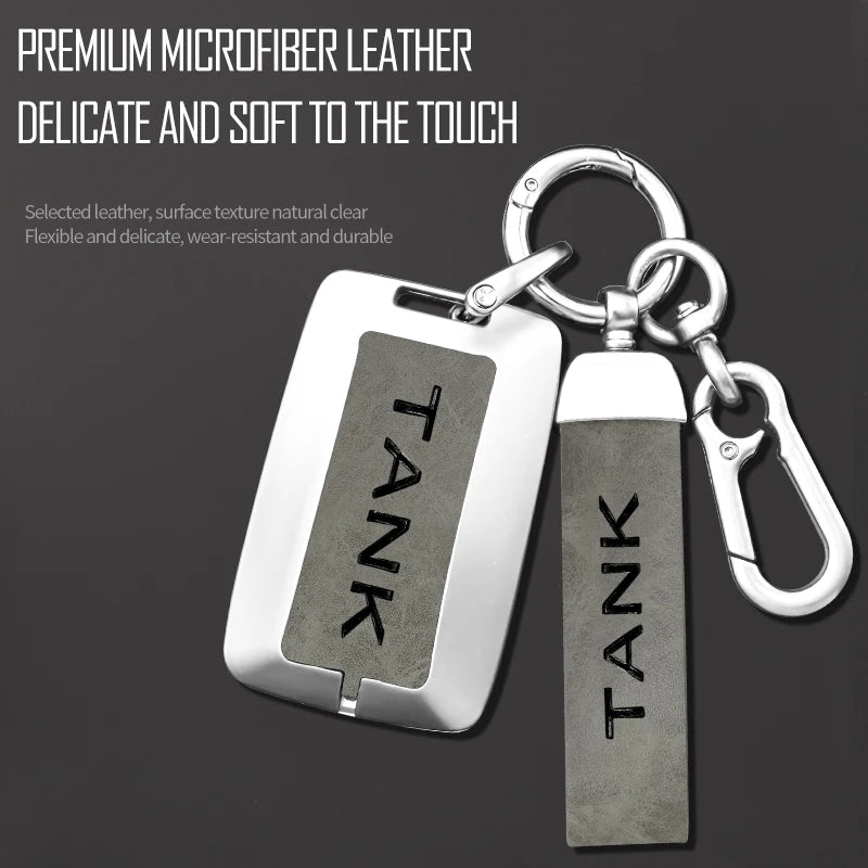 GPRGIT Zinc Alloy Car Remote Key Cover Case for Great Wall GWM WEY TANK 300 500 Tank300 Tank500