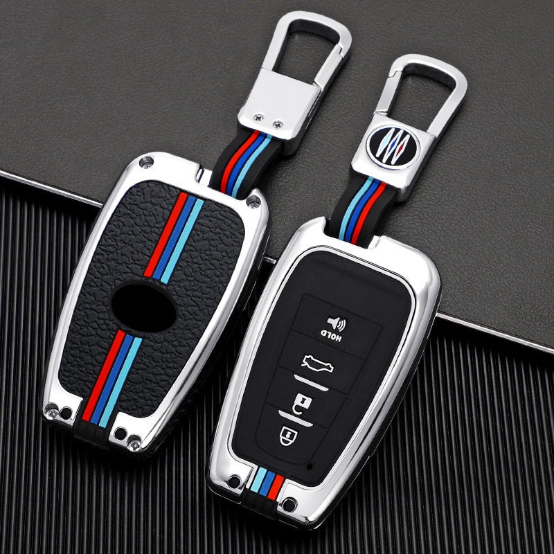 GPRGIT Remote Zinc Alloy Car Key Case Cover for Toyota Prius Camry Corolla CHR RAV4 Land Cruiser Prado Protector Shell Fob 2 3 4 Button