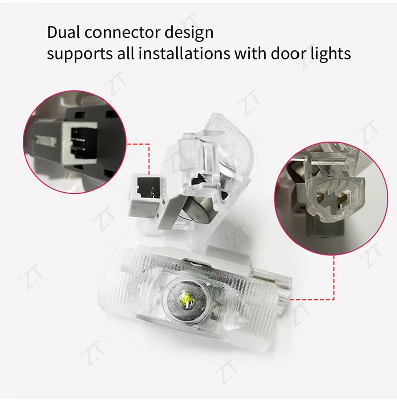 GPRGIT HD Glass Lens Car Door Light Laser Decor Projection Lamp Never Fade for Lexus LS/ES/IS/LX/RX/GS/GX/LC/RC/UX/NX/TX