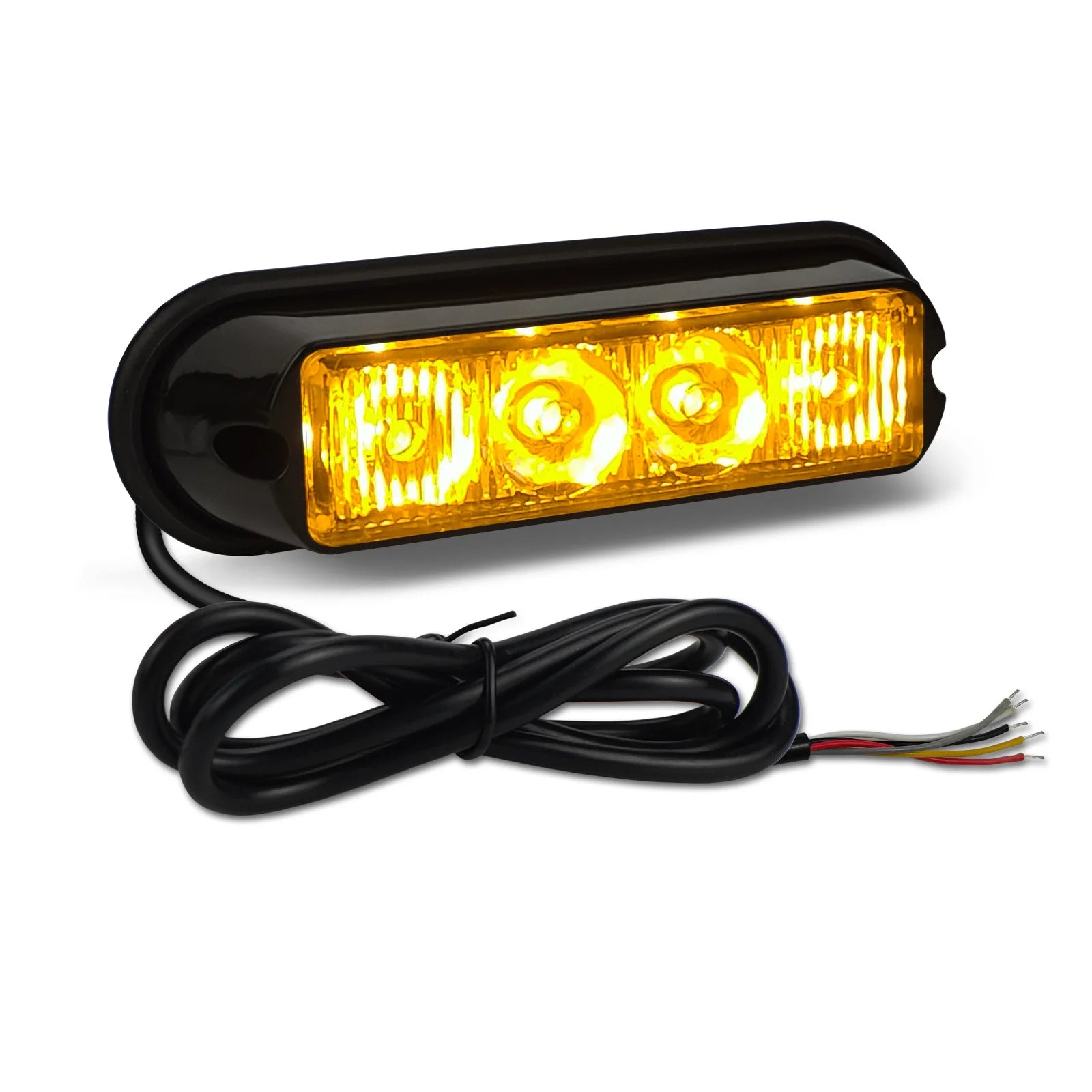 Ultra-Bright LED Warning Flash Strobe Lights Emergency Vehicle Lighting for Car Motorcycle Easy Mounting Auto Exterior Lighting