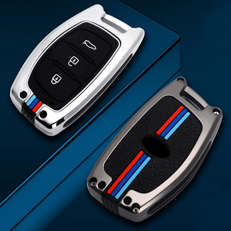 GPRGIT Fashion Zinc Alloy Car Key Cover Case for Hyundai IX25 IX35 I20 I30 I40 Hb20 Santa Fe Sonata Elantra Creta Solaris Auto Keychain