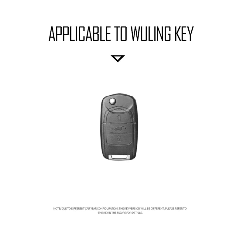 GPRGIT Flip Remote Key Cover Case Shell for Wuling Confero Mini EV Hongguang Baojun 630 730 560 310 Replacement