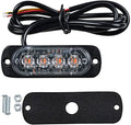 GPRGIT 2020042002 12v Emergency Vehicles Car 4 LED Flash Light Amber Red Blue Truck Strobe LED Flashing Warning Light