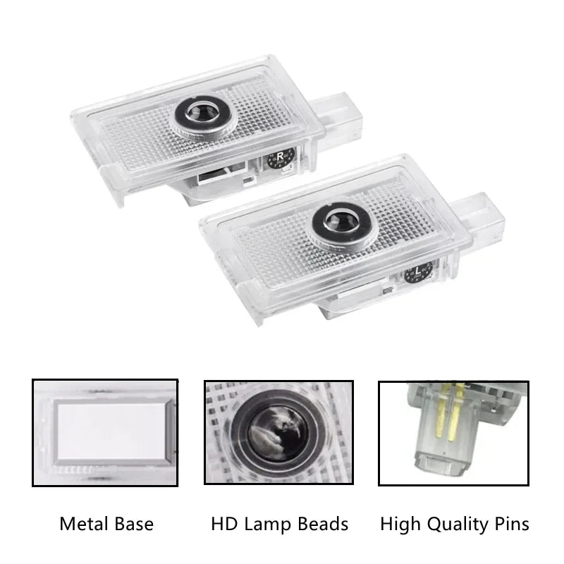 GPRGIT Car Door Logo Projector LED Welcome Light for Dodge Charger Ghost Shadow 12V