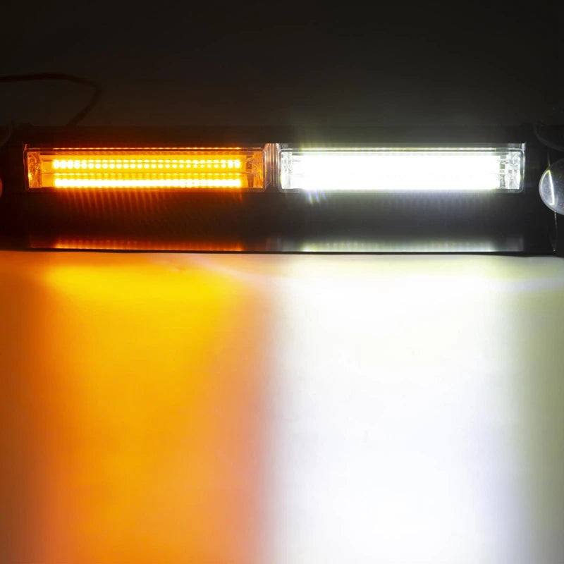 Model 805 Red Blue Yellow LED COB Emergency Flasher Signal Lamp 12V-24V Car Windshield Strobe Warning Light 2 Year Warranty