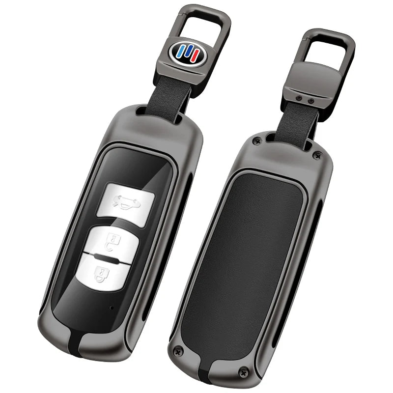 GPRGIT Zinc Alloy Leather Car Key Case for Mazda CX-5 2013 2014 2015 2017 2019