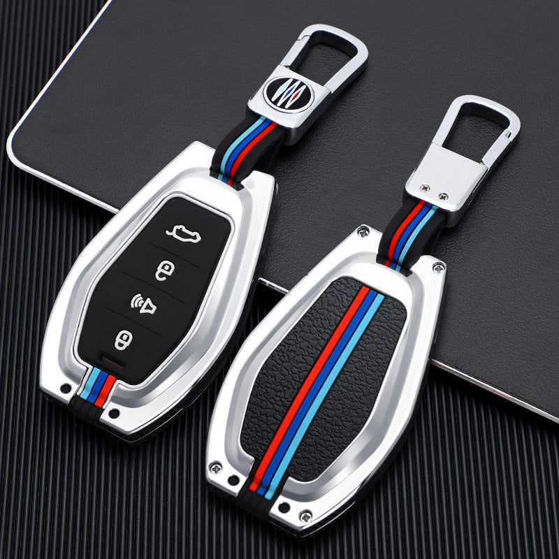 GPRGIT Zinc Alloy Car Key Cover Case for Jetour X70 X90 X95 Plus Protector Holder Bag Accessories Shell Keychain Keyless Fob