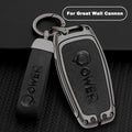 GPRGIT Zinc Alloy Leather Key Case Cover Shell for Great Wall Poer Pao GWM Ute Cannon 2019-2021 Haval H6 H7 H8 H9 Auto Accessories