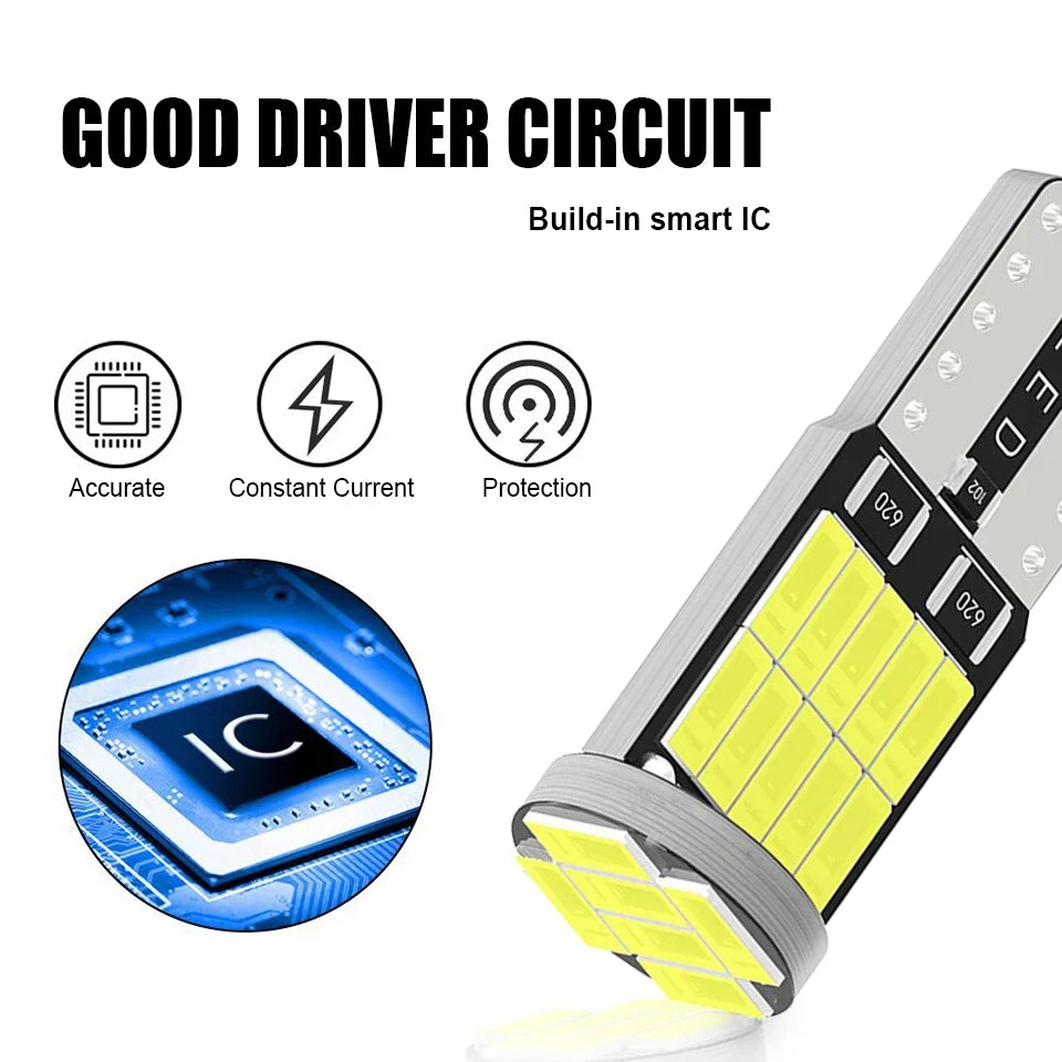 GPRGIT 12V Car Interior LED Reading Light 4014 26SMD T10 W5W 194 168 Red White Blue