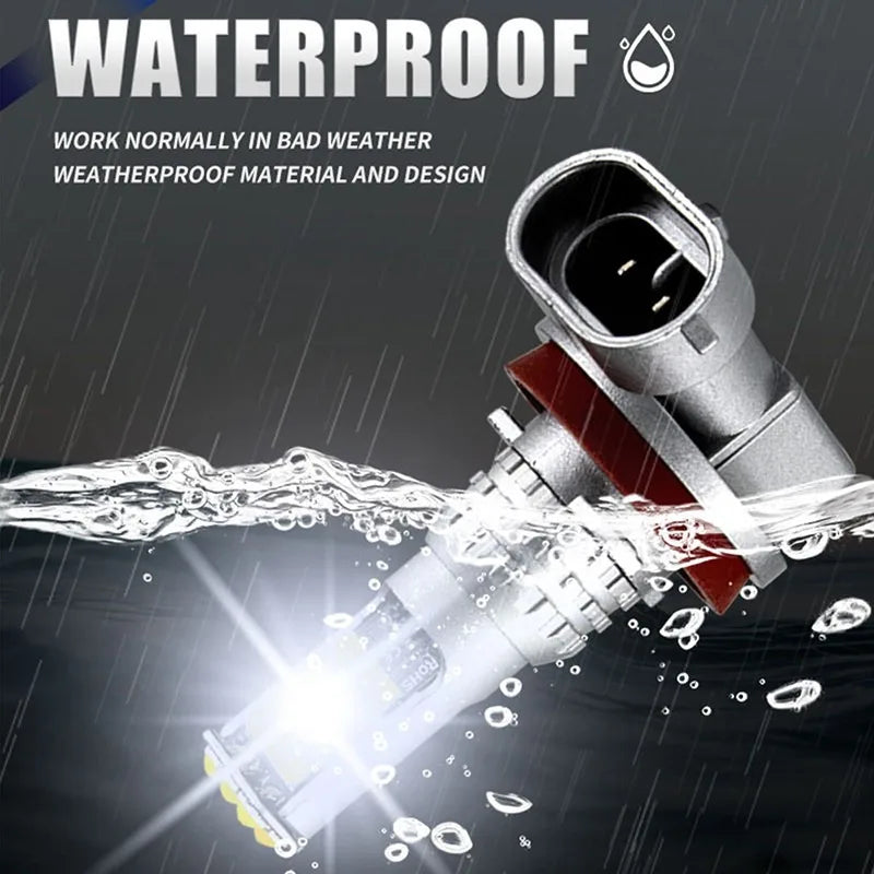 Two-Color LED Car Light 30SMD Auto Fog Light H3 H8 H11 H7 9005 HB3 9006 HB4 H16 Automotive LED Light Bulb
