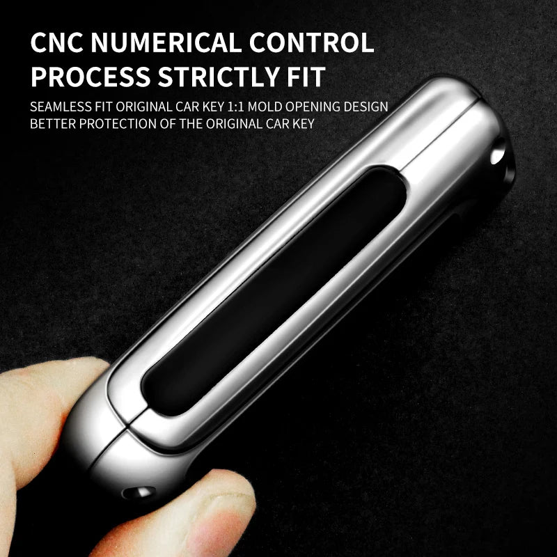GPRGIT Zinc Alloy Leather Car Logo Key Case Cover for Lexus LX IS GS RX300 RX450 2016-2019 NX 2020 Key Protector Fob Auto Accessories