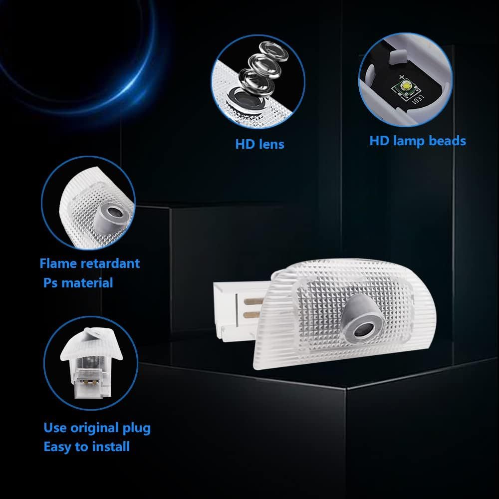 GPRGIT LED Car Courtesy Door Logo Welcome Light Projector Laser Ghost Shadow Lamp for Mercedes S-Class W220/SL-Class R230/CL-Class W215, 12V