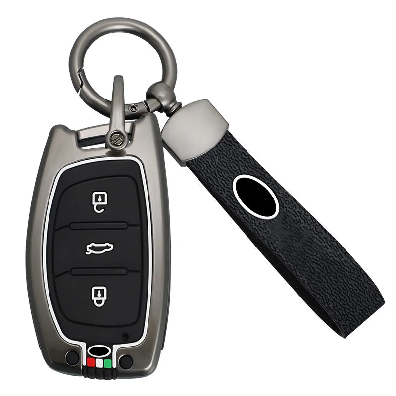 GPRGIT Zinc Alloy Car Key Cover Case for Hyundai Tucson Santa Fe Rena Sonata Elantra Creta Ix35 Ix45 I10 I30 I40 3/4 Button