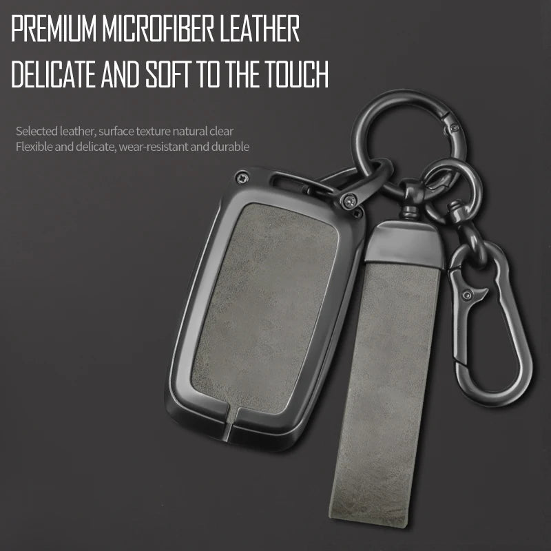 GPRGIT Car Key Case Cover for Volkswagen VW POLO Tiguan Passat B5 B6B7 Golf EOS Scirocco Jetta MK6 2021 2023 Octavia