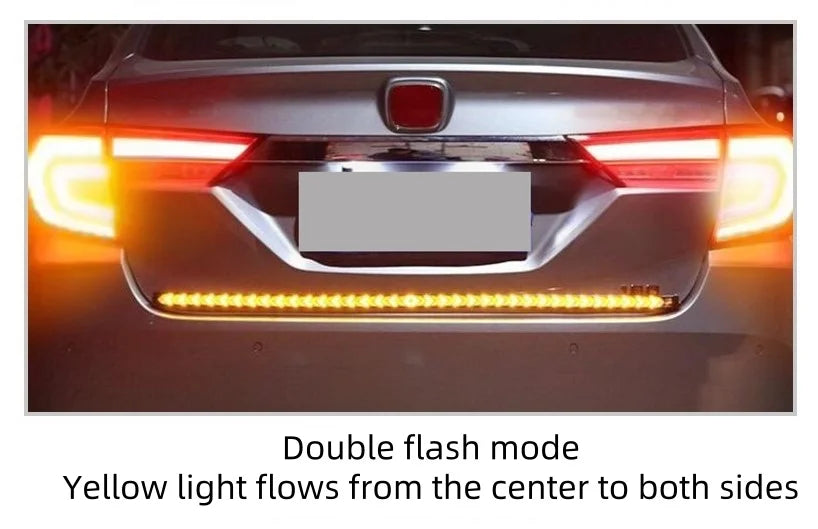 GPRGIT 12V RGB LED Tail Light Strip 9W Silicone Brake Turn Signal for Truck Pickup