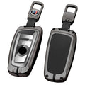 GPRGIT Leather Car Key Case for BMW 1 2 3 4 5 Series F20 F22 F30 F31 F32 Protector Cover Keychain